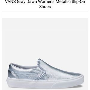 Vans Slip On Sneakers Silver
